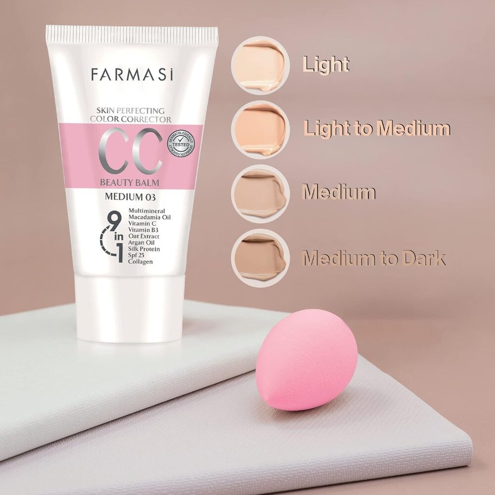 Farmasi Skin Perfecting Beauty Balm CC Cream Medium 03 - Picture 2 of 4